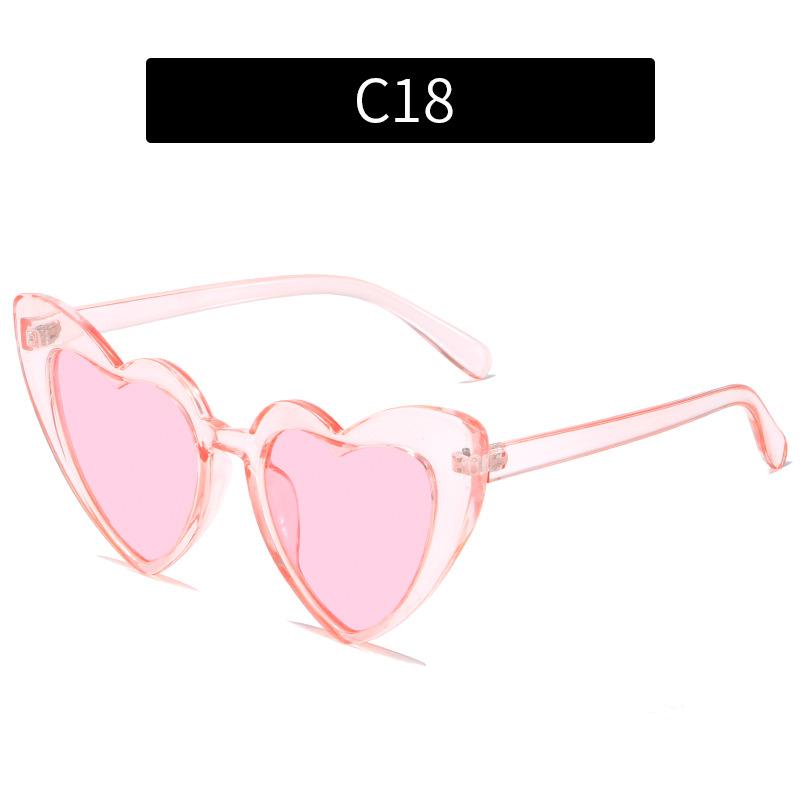 Fashion new multi-color love sunglasses, parent-child personalized glitter sunglasses, European and American beach sunglasses