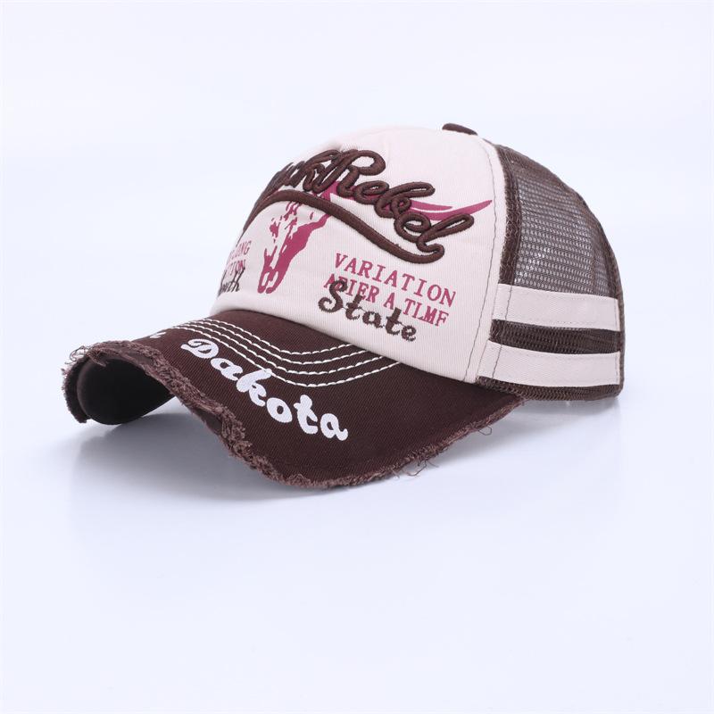 Neue coole Mode Herren gewaschene Baumwolle Baseballkappe Retro Vier Jahreszeiten Männlich Outdoor Sport Kappe Hut Für Herren Accessoire