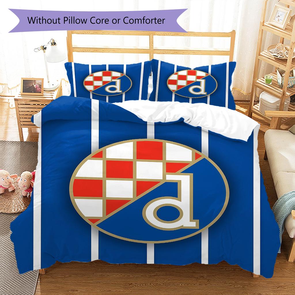 Set Copripiumino Trapuntato GNK Dinamo Zagreb Federa Decorazione per la Casa Regalo di Compleanno (1 * copripiumino + 2 * federa, senza nucleo)