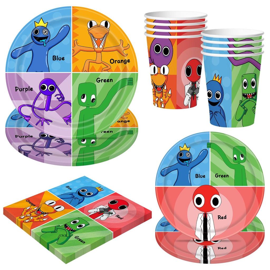 Rainbow Friends Roblox Party Supplies Banner Cake Topper Balloons Kids Birthday