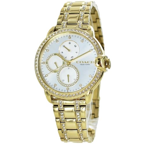 Coach Women's Arden Watch with Stainless Steel Bracelet in Yellow Gold (14503862)
