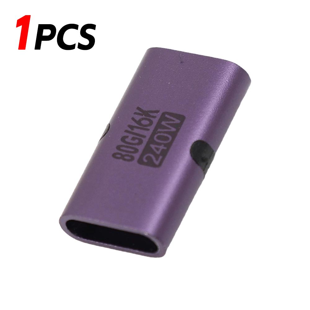1-10pcs 240W PD 80Gbps High-Speed USB C Female To Female Adapter 16K 60Hz Video for MacBook Pro Air IPad Type-C HUB Converter