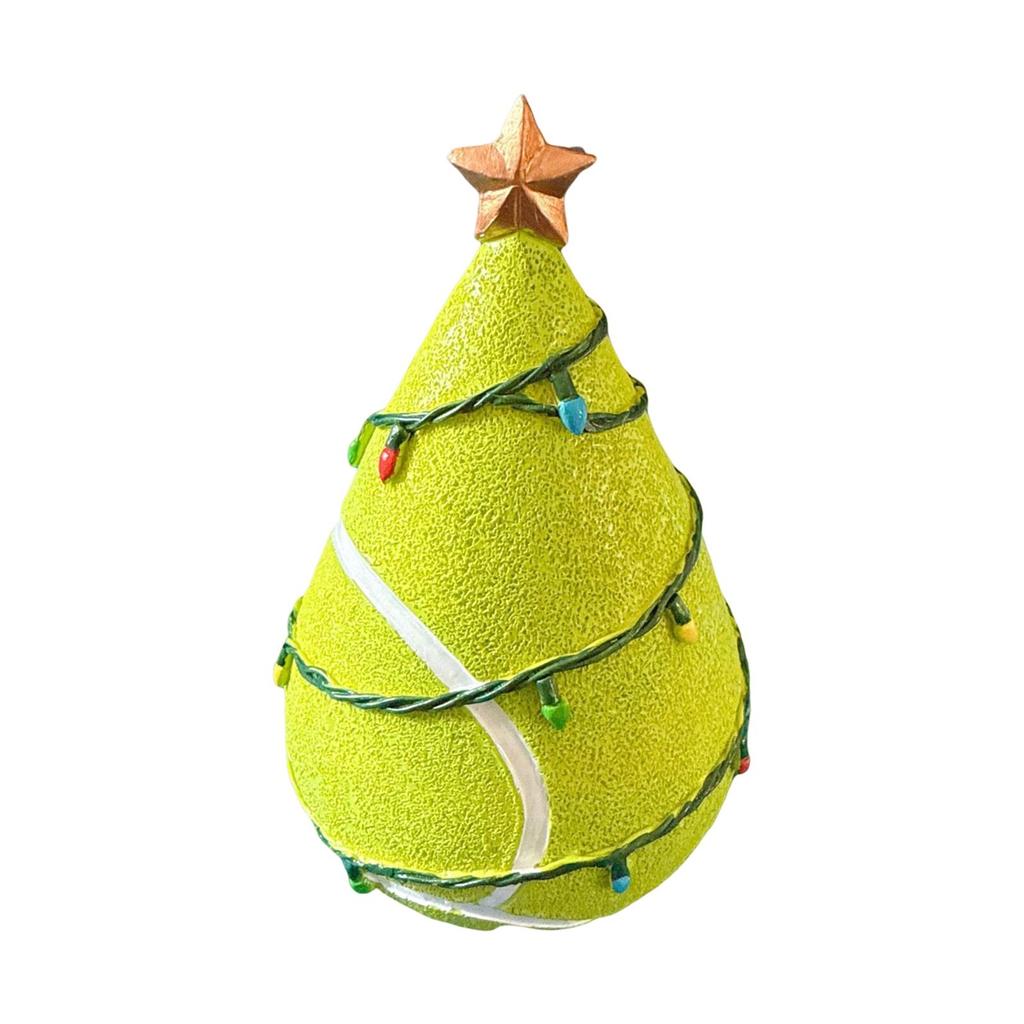 Football Christmas Tree Decoration Reusable Gift Table Decoration Figurine Decorative for Party Ball Sports Enthusiasts Tabletop