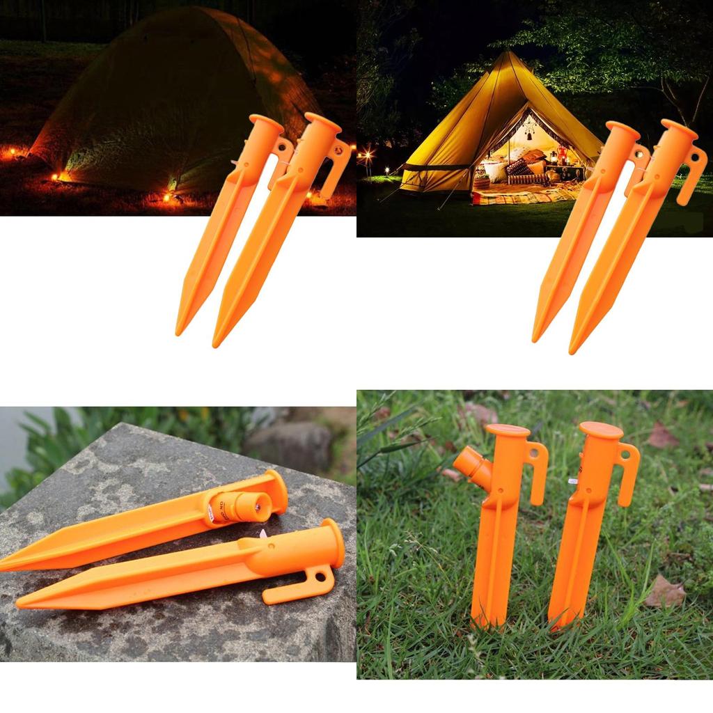 LED Camping Teltpløkker til Strand og Sne Sikre og Synlige i Ethvert Terræn