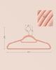 SONGMICS Velvet Hangers, Set of 30 Clothes Hanger with Rose Gold Swivel Hook, Non-Slip, and Space-Saving, 0.2-Inch Thick