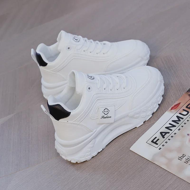 

Women s White High-Top Chunky Sneakers - All-Match Casual Sports Shoes for Autumn/Winter 2025 - Model CY-C036 40 білий
