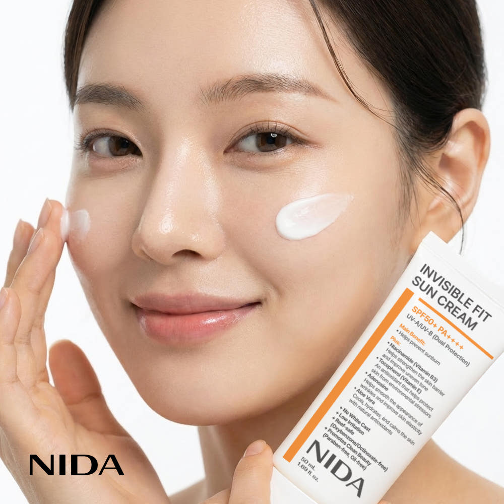 Nida Invisible Fit Sun Cream SPF50 50ml (+Free Gift)