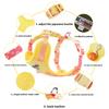 Dopamine Dog Harness Small & Medium Outdoor Dog Harness Gradient Print Pet Leash Set Comfortable and breathable