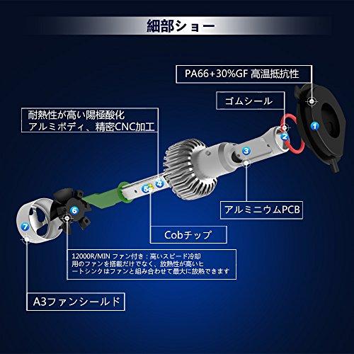 Autofeel [Genuine] Headlight LED H7 6500K DC9V-32V LED Chip Model with Heat Dissipation Fan 5-year Warranty Vehicle Inspection Compliant