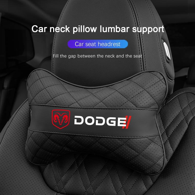 Dodge Autositz Nackenkissen Kopfstütze Lendenwirbelstütze Zubehör Für Dodge Challenger Charger Journey Ram Durango SRT Dart Journey U666