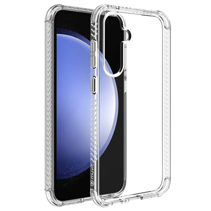 Coque - Muvit - SAMSUNG GALAXY S23 FE - Transparent - Antichoc - Souple