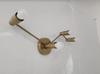 Mid Century Raw Brass Modern Wall Sconces Bedside Reading Lights