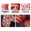Halloween Fake Nails Stickers 48pcs Creepys Blood Drip Patterns Selfs Adhesive Nail Art For Women Party Costume Makeup