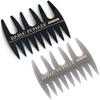 BABLO POMADE Mesh Gray Set of Hair Barber Comb, & Black, 2, Coarse, Men's Comb,