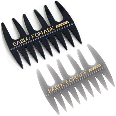 BABLO POMADE Ağ Örgü Gri Saç Berber Tarağı Seti, ve Siyah, 2, Kalın Dişli, Erkek Tarağı,