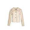 Autumn and Winter Women's Jacket Fashion Lace Solid Color Comfortable Casual Long Sleeve Jacket