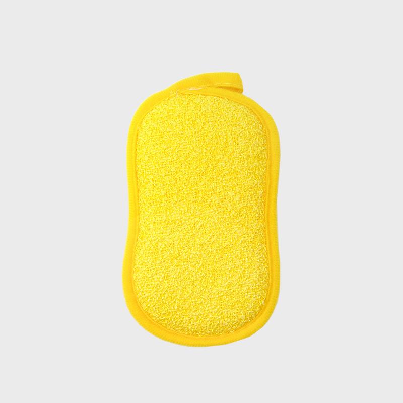 Bamboo Fiber Double-Sided Dishwashing Sponge & Scrub Brush - Kitchen Cleaning Scouring Pad & Magic Eraser.