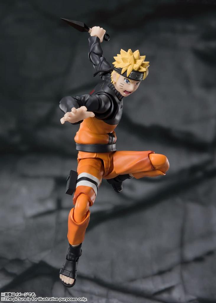 TAMASHII NATIONS S.H.Figuarts NARUTO Shippuden Uzumaki Naruto - The Jinchuriki of the Nine-Tails, Entrusted with Hope - Approximately 145mm