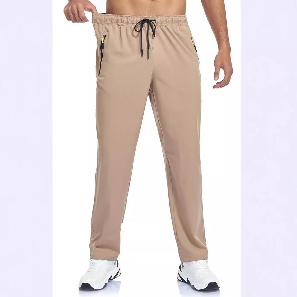 Spring and Summer Thin Ice Silk Quick Dry Casual Pants Outdoor Running Fitness Sports Pants Men S Casual Pants Clothing Work Pants Leisure Trouser