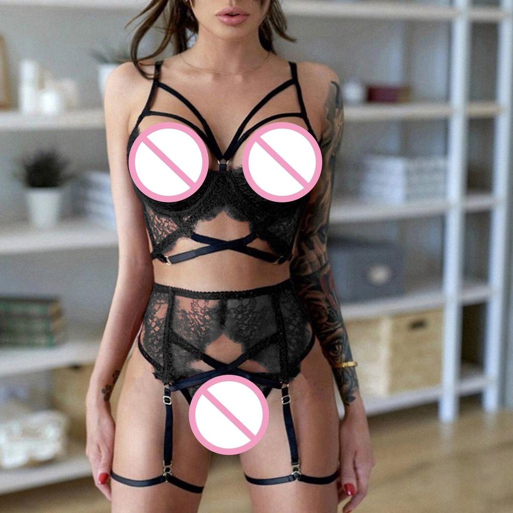 Dámský řemínek Krajka Háčkování Výřez Teddy Spodní prádlo Vyšívací spodní prádlo