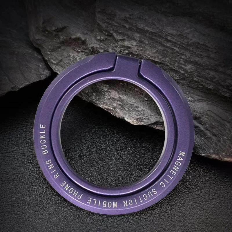 Magnetic Ring IPhone Holder For MagSafe Removable Grip Stand for iPhone Support Portable Mobile Phone Magnet Foldable Bracket