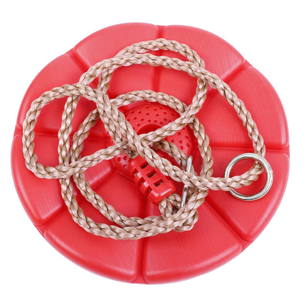 Children Swing Disc Toy Kids Round Rope Swings Outdoor Entertainment Activity;Blue: