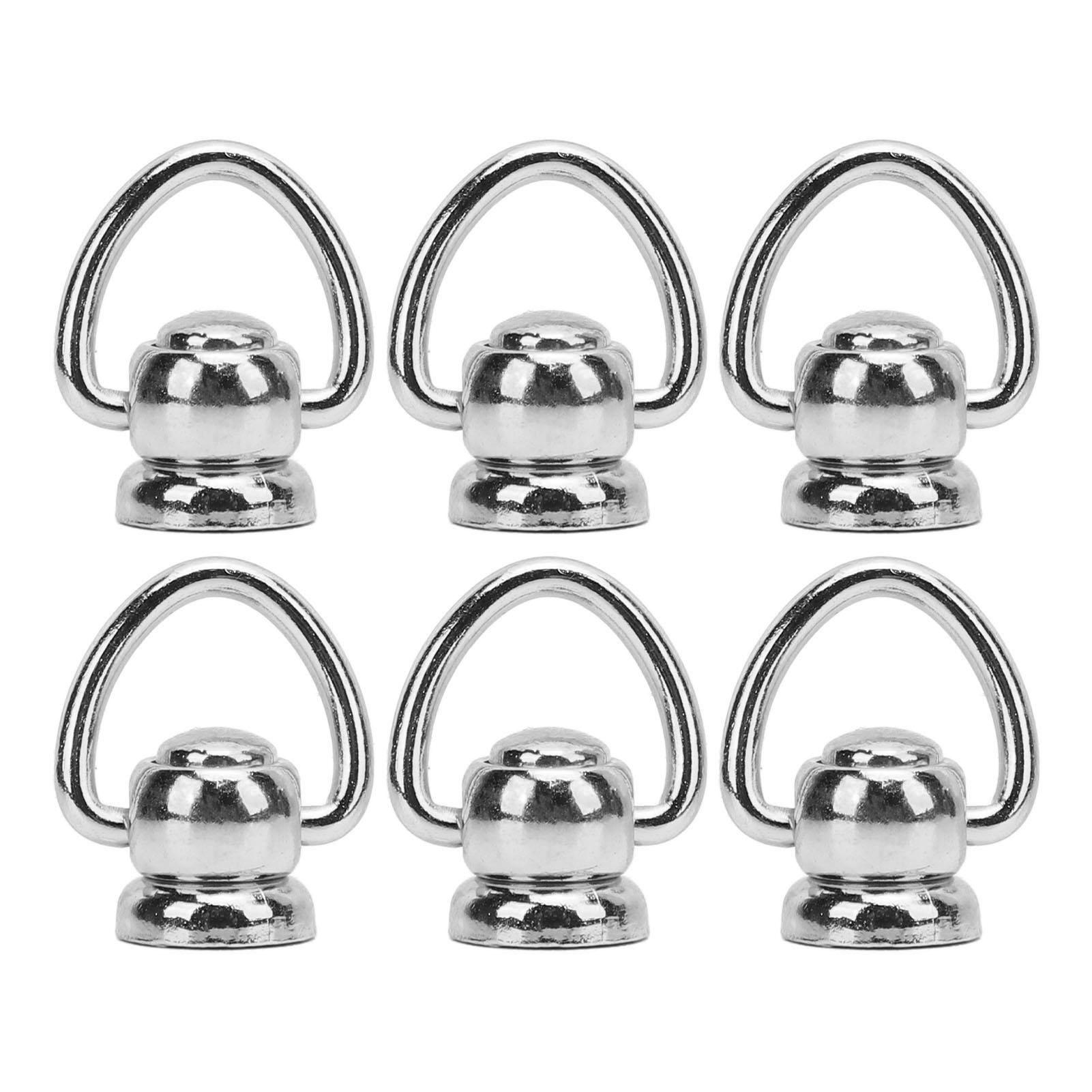 

50 Set Stud Set Alloy Decorative Screwback Round Head Rivet with Ring for Crafting Repair Gunmetal серебряный