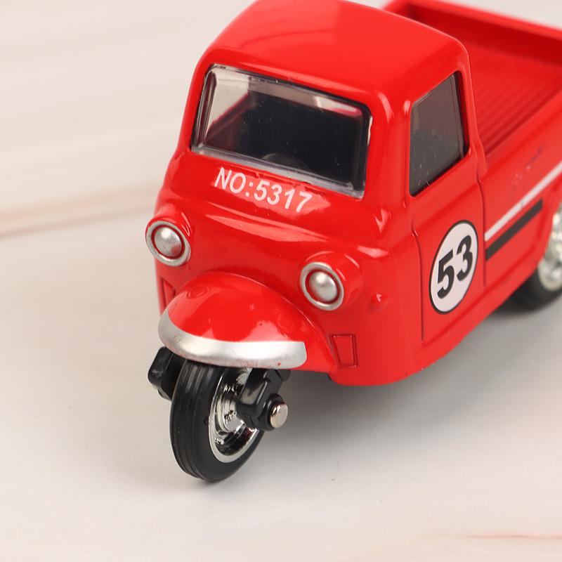 1 Peça Presente de Aniversário Modelo de Triciclo Tailandês Brinquedo Simulação Tuk Tuk Carro Estatueta Brinquedo de Veículo Infantil Decoração de Topper de Bolo para Mesa