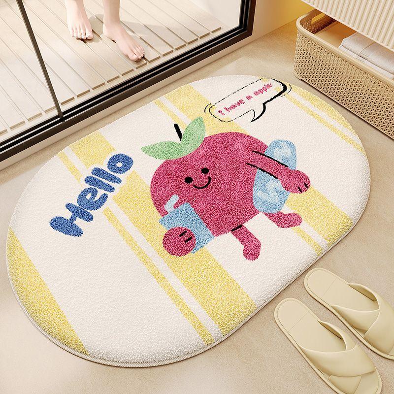 Dopamine bathroom door carpet floor mat toilet toilet water absorption non-slip dust removal foot pad imitation cashmere