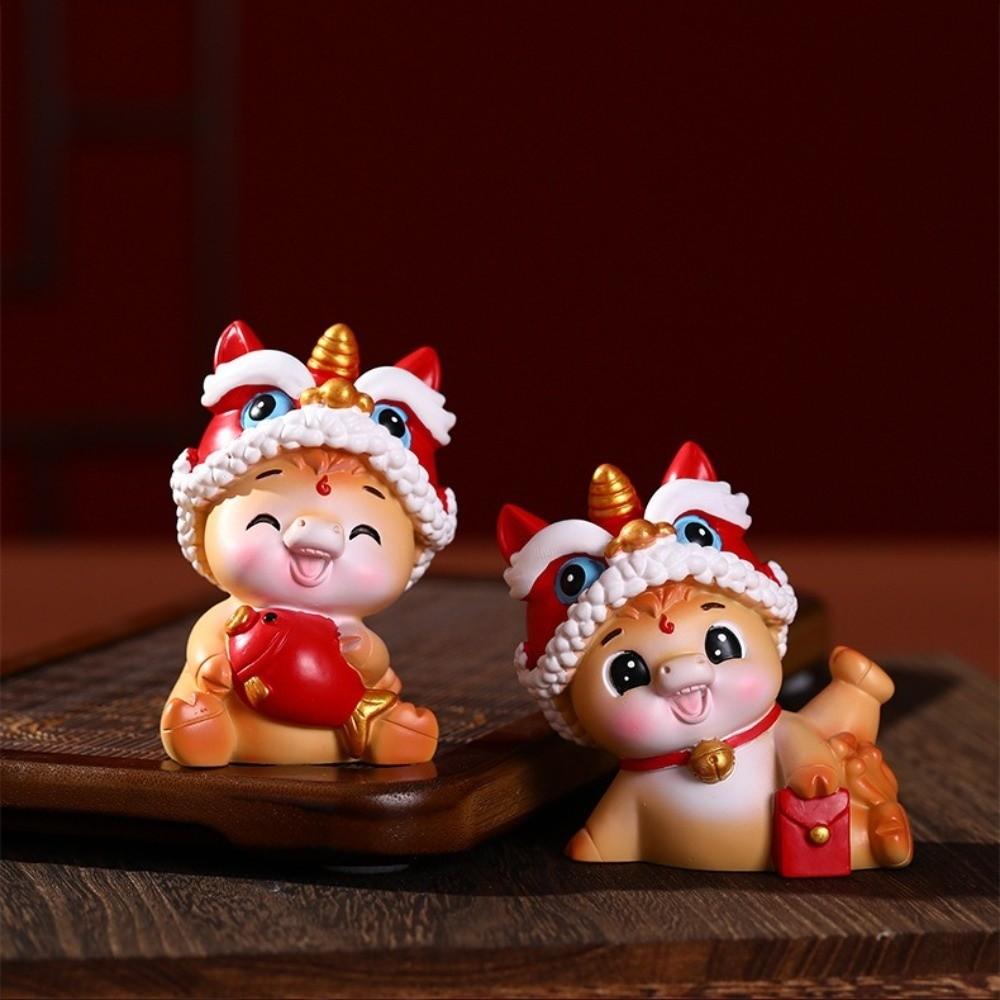 Resin Zodiac Horse Figurines Cute Horse Statue Funny 2026 Horse Year Mascot Spring Festival