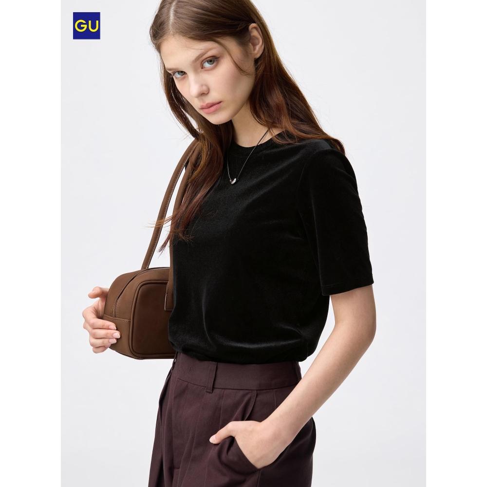 Uniqlo Gu Sheer Velour T shirT