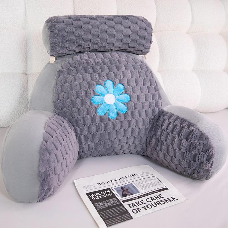 

65x45cm Daisy Headboard Cushion Waist Support Pillow Gentle Stuffed Plushies Home Bedroom Throw Pillow Gifts Designed For Girls