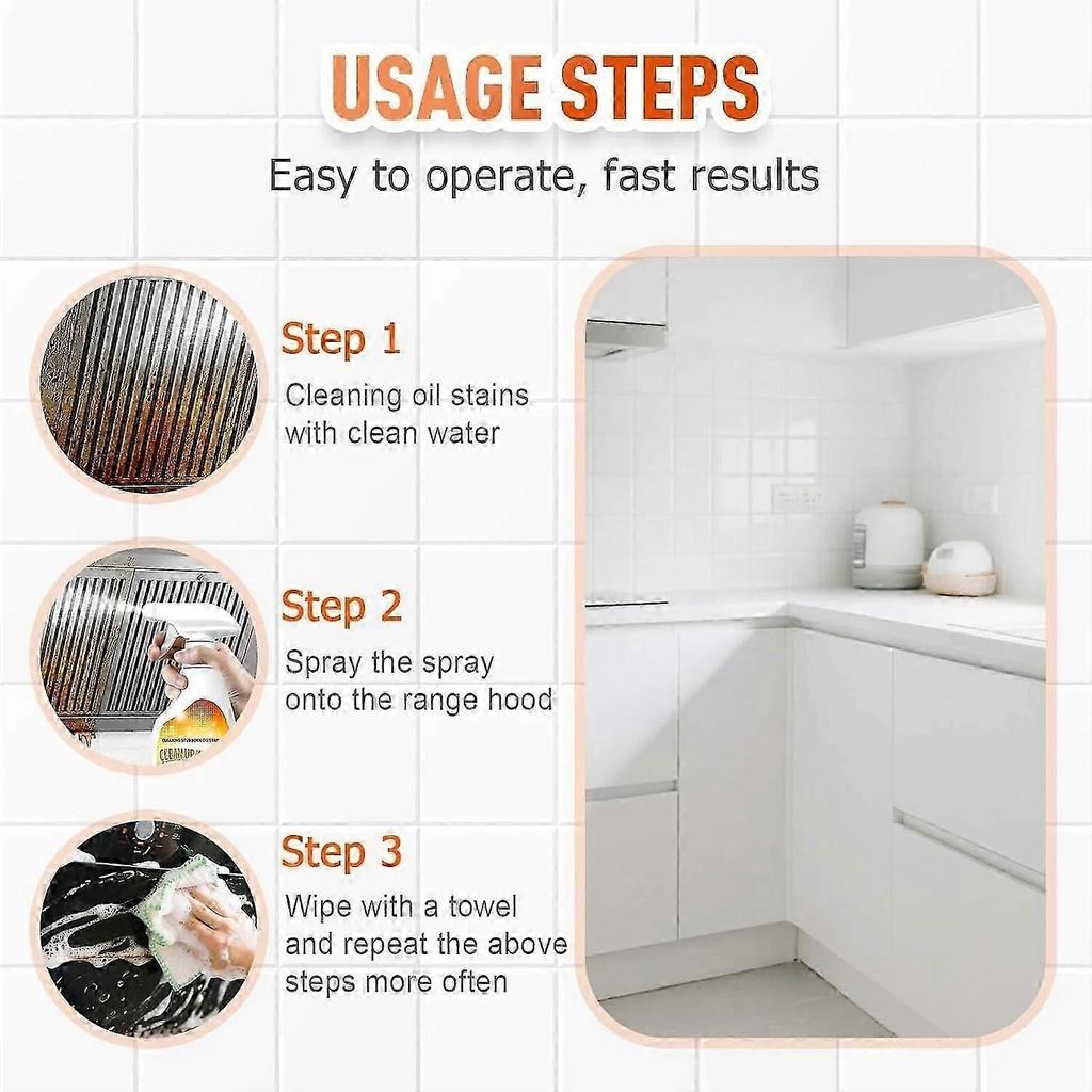 Heavy Duty Degreaser, 2025 New Kitchen Cleaner, Multipurpose Oil Stain Remover