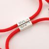 2pcs/Set Magnet Bracelet Couple Handmade Adjustable Rope Matching Braslet Infinite Love Pair Braclet Lucky Red Brazalete Gift