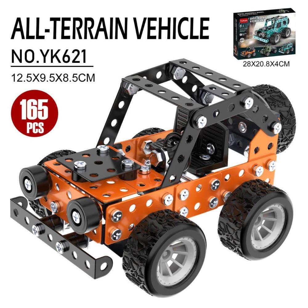 Baukästen Stem Montage Metall 3D Puzzle Offroad Modellauto Bausatz Konstruktionsset Spielzeug Eltern-Kind Interaktionsspielzeug