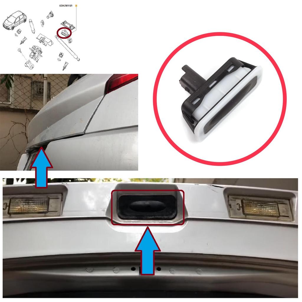 BDP1561 Rear Tailgate Lock Release Button for Renault Megane Scenic MK2 3 Clio MK3 MK4 Captur Laguna 3 Modus Twingo 2 8200076256