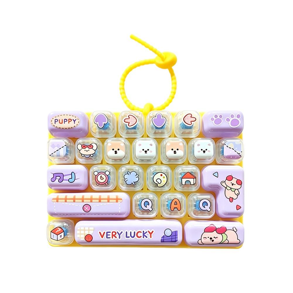 Hanging Mechanical Keyboard Toy 26 Keys Keyboard Keychain Toy Cute Bag Pendant Bag Charm