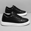 Invisible Height Increase CM Fashion Board Shoes Big First Layer Cowhide White Shoes Trend Student Breathable Casual Shoes