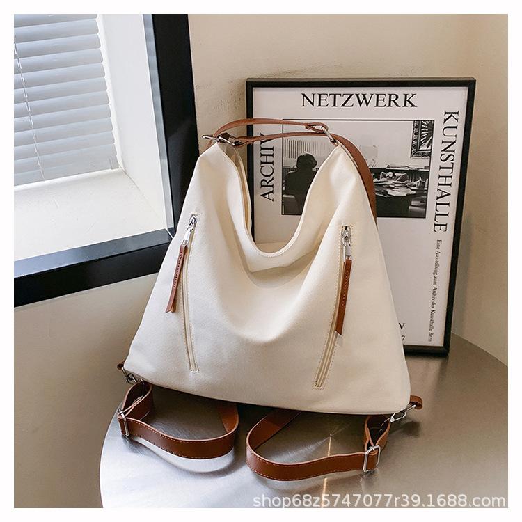 Tote Bag Women's Large Capacity 2025 New Casual Fashion Niche Backpack High-end Multi-functional School Bag Backpack