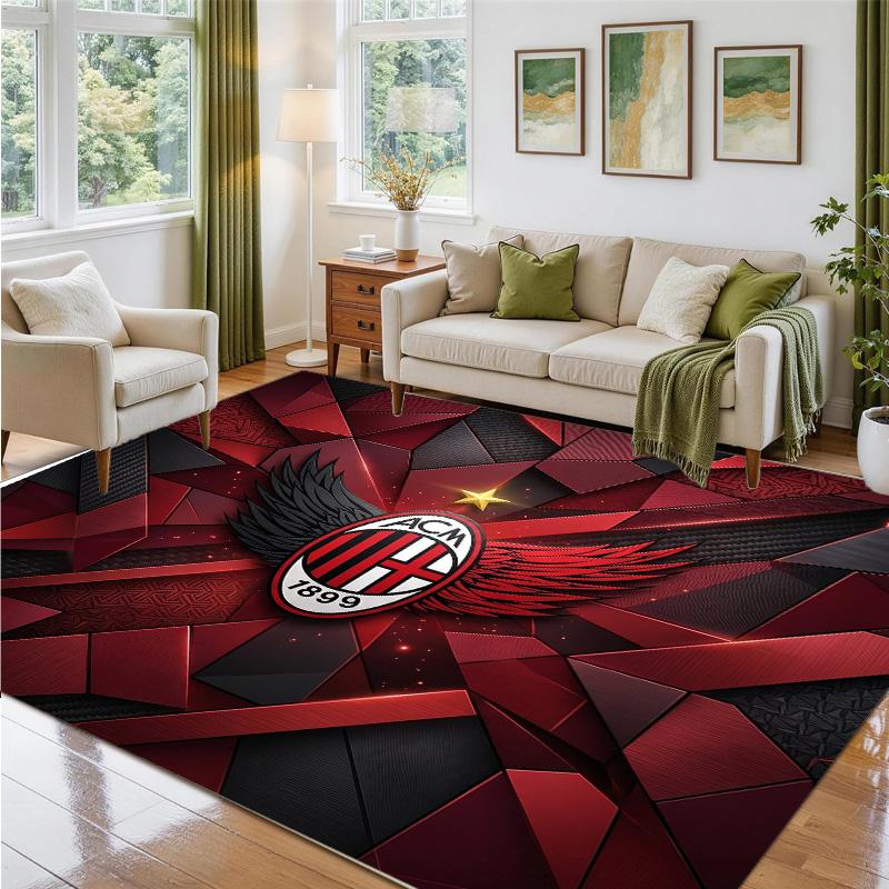 AC Milan Design Crystal Velvet Rug Soft Decorative Mat for Bedroom Entrance