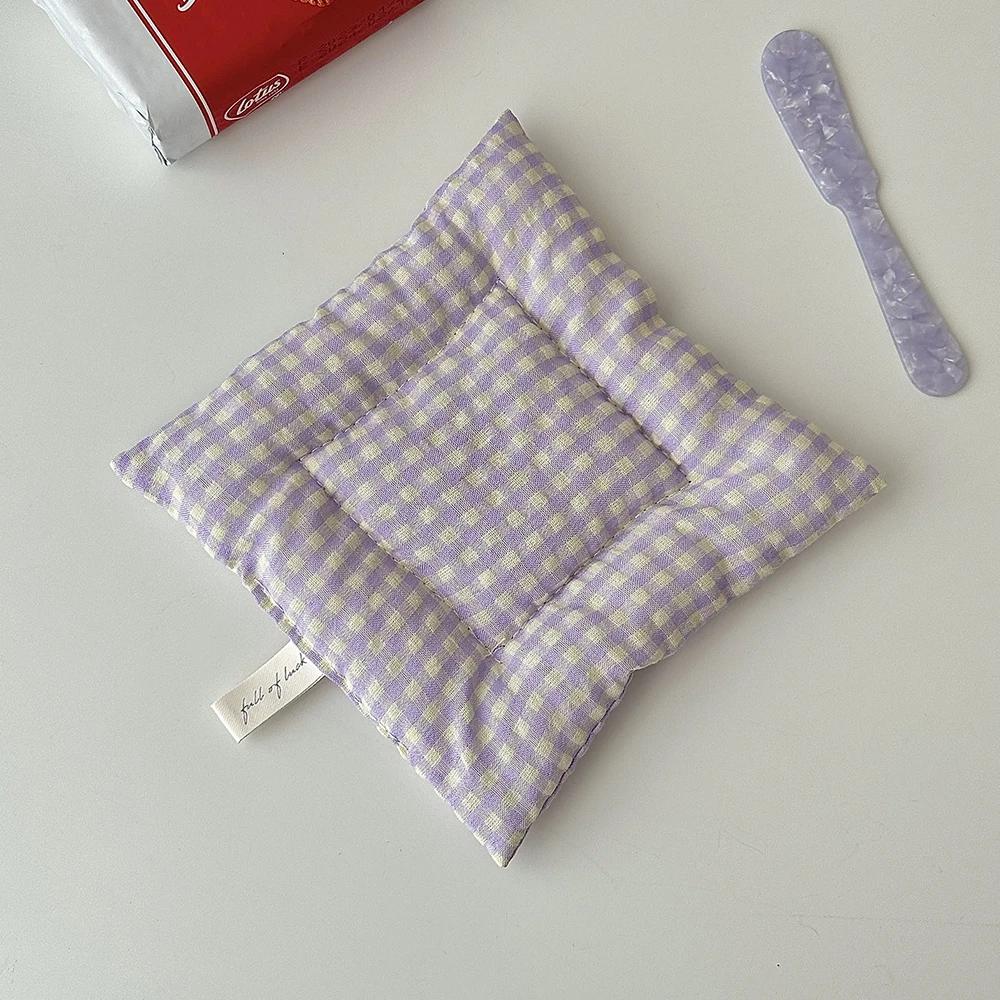 INS Style Original Homemade Bow Ribbon Coaster Dining Table Kitchen Household Insulation Mat Korean Fabric Photography Props