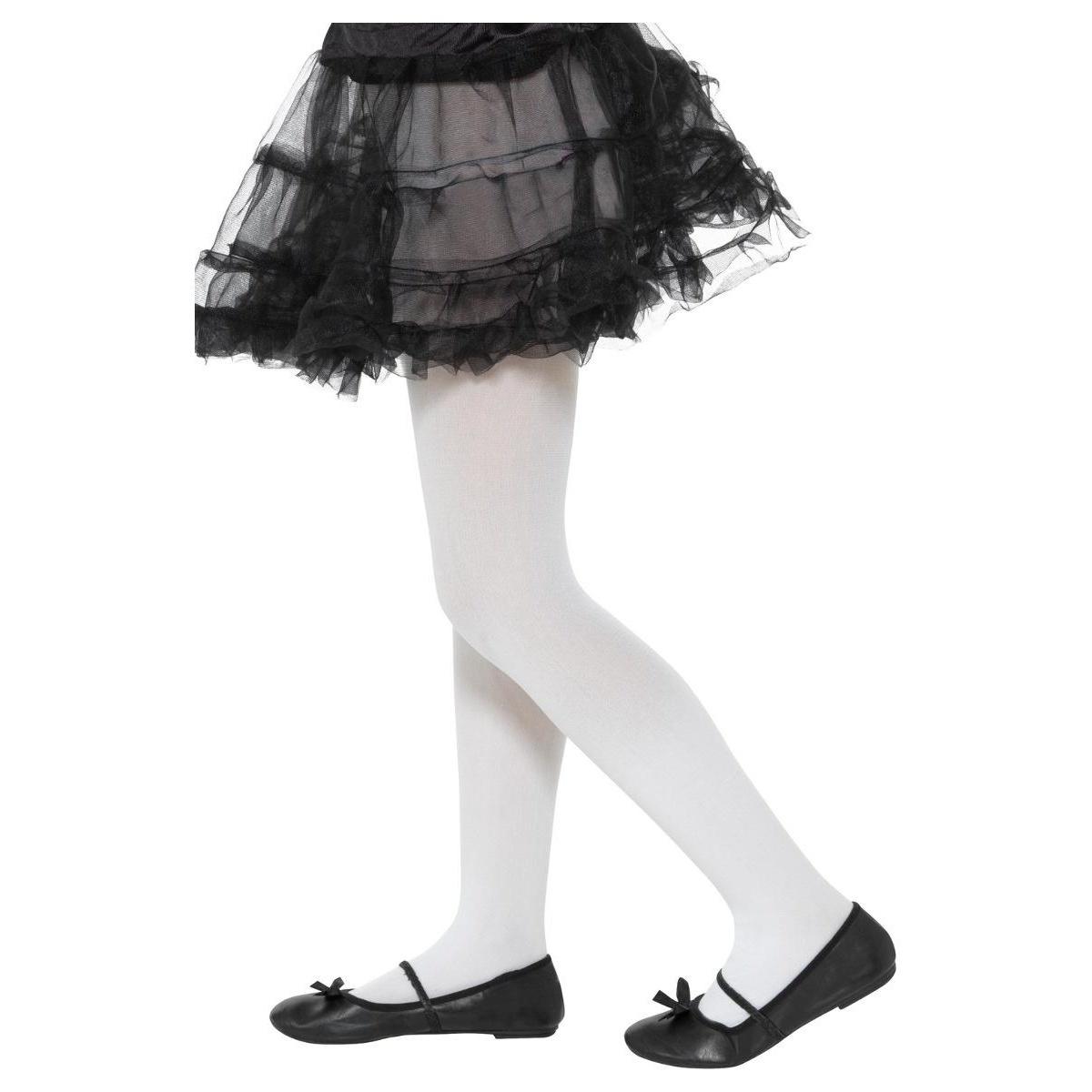 Smiffys Collant coprenti per ragazze 6-12 Years bianco