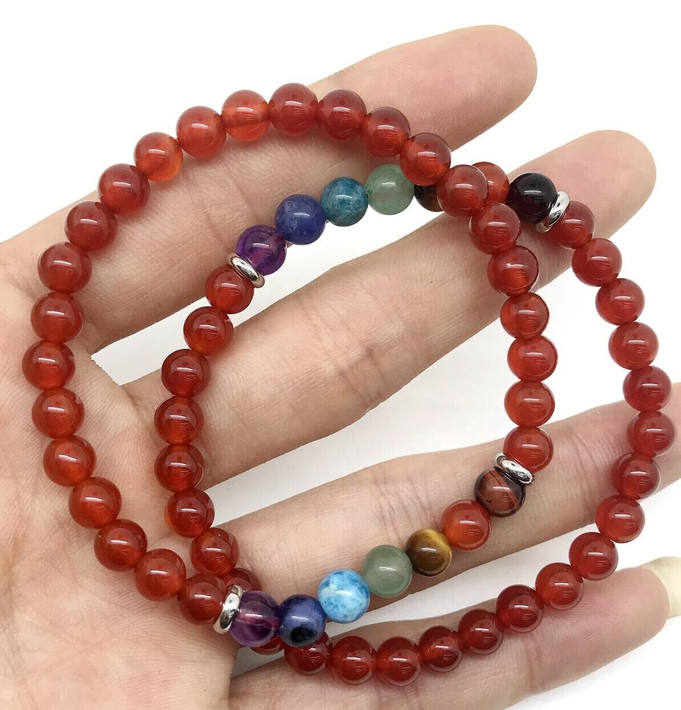 High Quality 8mm Natural Round Beads 7-Chakra Bracelet Gemstone Loose Stone Beads High Quality Stone Beads