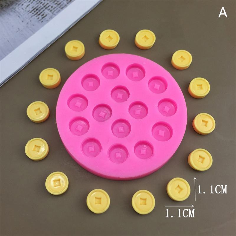 

Имитация Yuanbao Copper Coin Series Силиконовая форма для торта, шоколада, хлеба, кондитерских изделий, печенья, конфет, желе, свечей, инструментов для выпечки