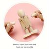 Wooden Figures DIY Doodle Wooden Man Wooden Crafts Figures Crafts Ornaments