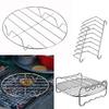 Multipurpose Stainless Steel Air Fryer Rack Bread Grill Stand Roasting Steamer BBQ Wire Holder for Kitchen Cooking Accessories