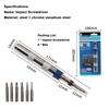 Set 1Celsius4 Inch Heavy Duty Rusted Stuck Broken Fastener Remover with Multiple Bits for Tight Spaces Industrial Use Steel Construction