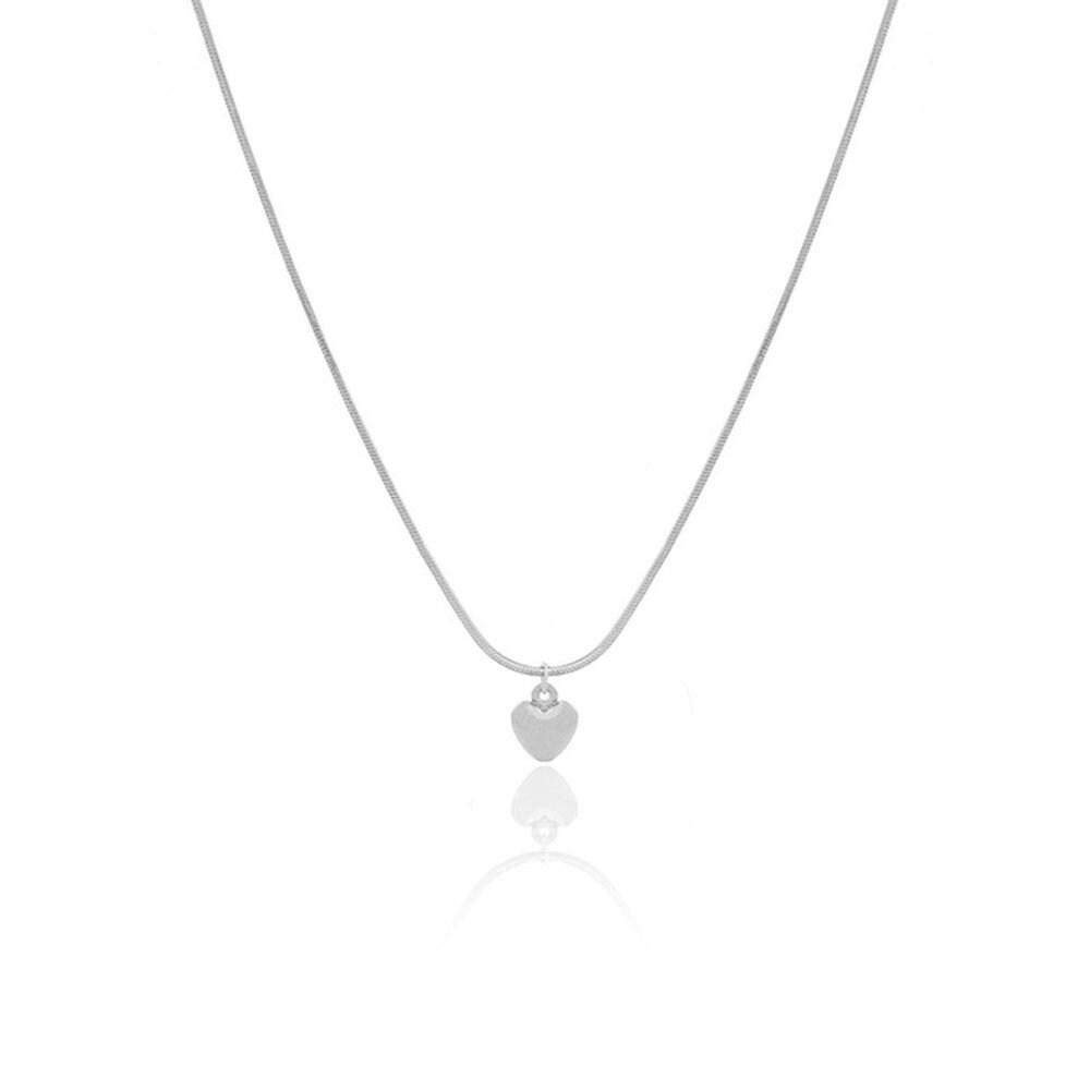 Mini Heart Pendant Snake Necklace
