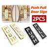 2 STuks Acryl Push Pull Deurborden voor Winkels Zelfklevend Eenvoudig te Installeren Duurzaam Label Ideaal voor Entrees