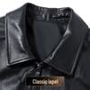 Fu Ting Men's Motorcycle Style Sheepskin Leather Jacket